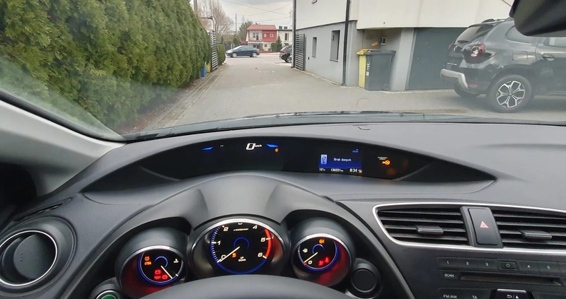 Honda Civic cena 39900 przebieg: 130000, rok produkcji 2015 z Rybnik małe 529